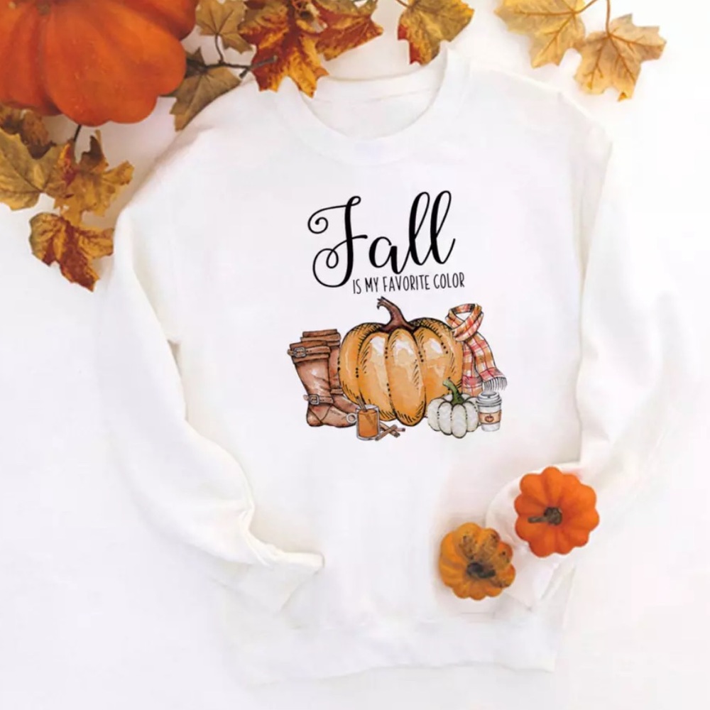 Fall Pumpkin Coffee Sweatshirt Pullover